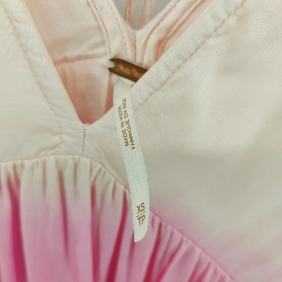 Free People Sun Up Ombre Pink Mini Dress - Picture 5 of 8
